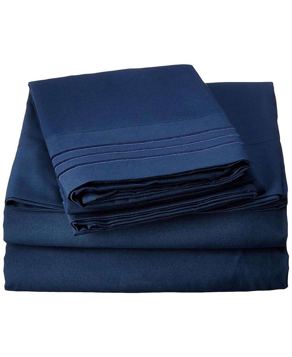 Elegant Comfort Luxury Soft Solid 4-Pc. Sheet Set, California King