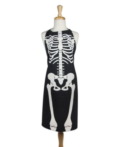 Skeleton Print Chef Apron