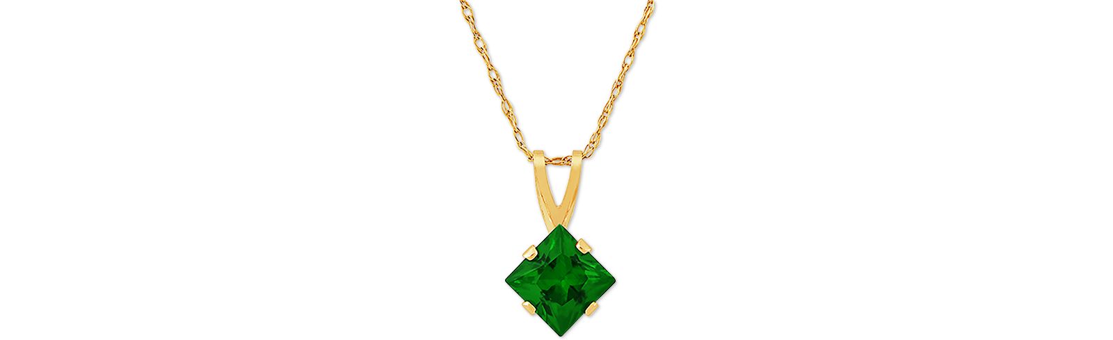 Подвеска-кулон Gemstone в 14k Gold, 18"