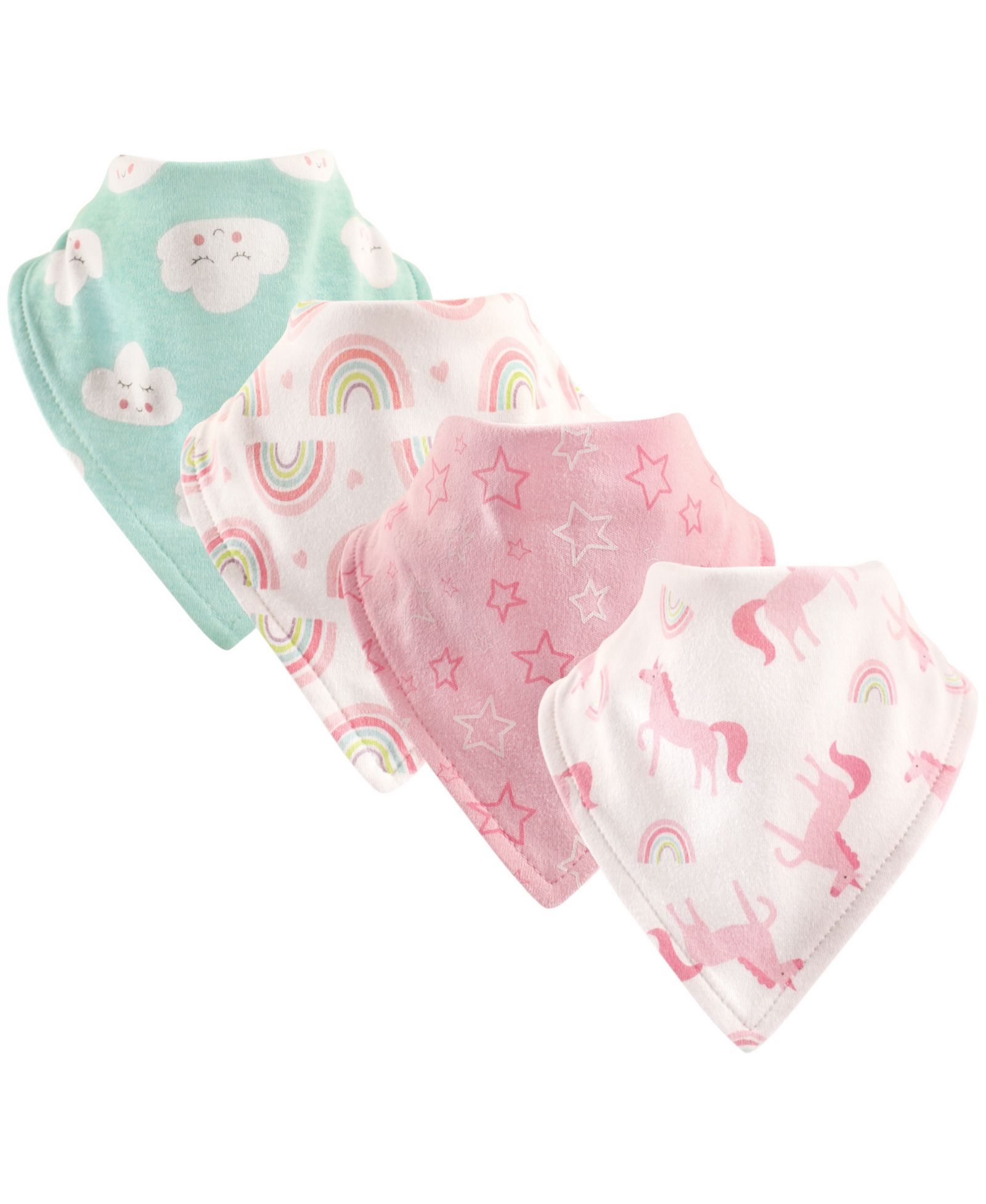 Luvable Friends Stylish Cotton Bandana Dribble Bibs