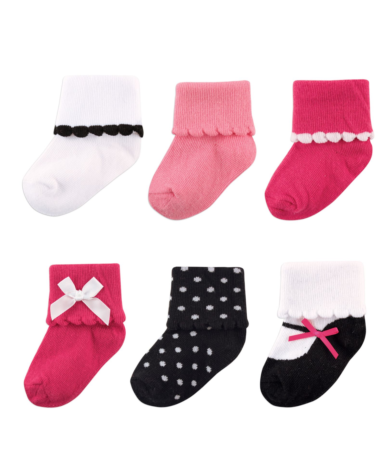 Носки Luvable Friends 6Pk Dress Socks