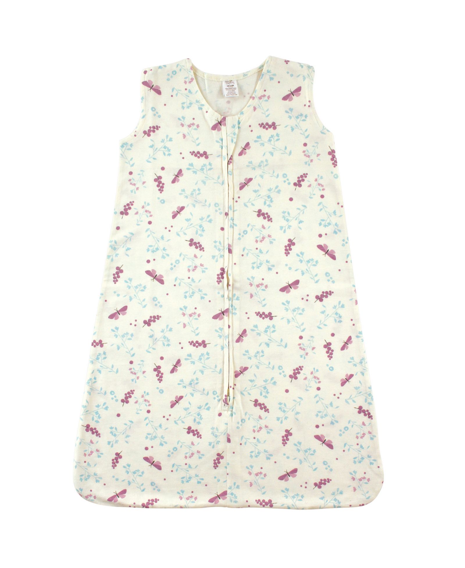 Touched by Nature Natural Cotton Sleeveless Wearable Sleeping Bag, Sack, Blanket