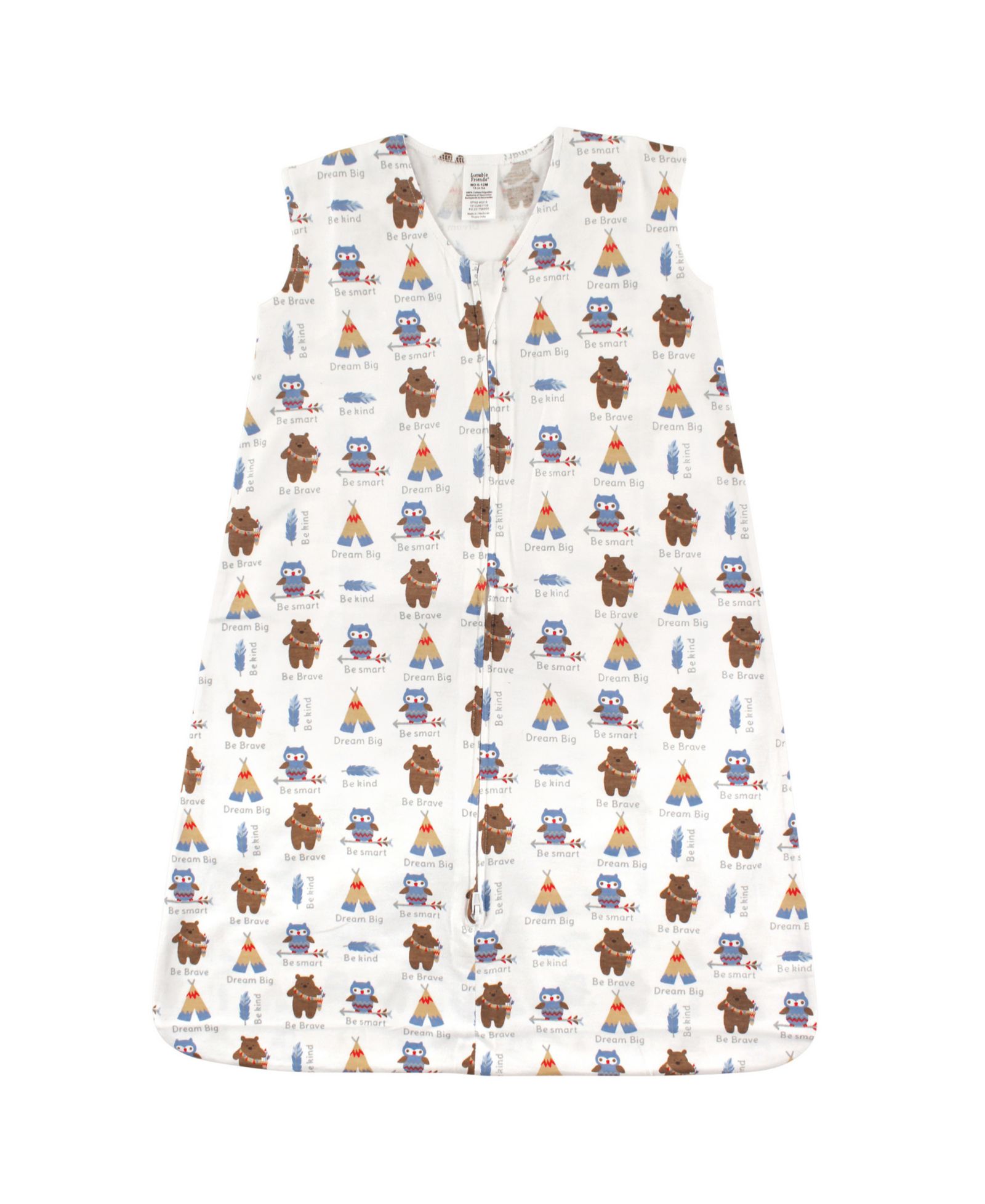 Luvable Friends Sleeveless Cotton Jersey Wearable Sleep Quilt