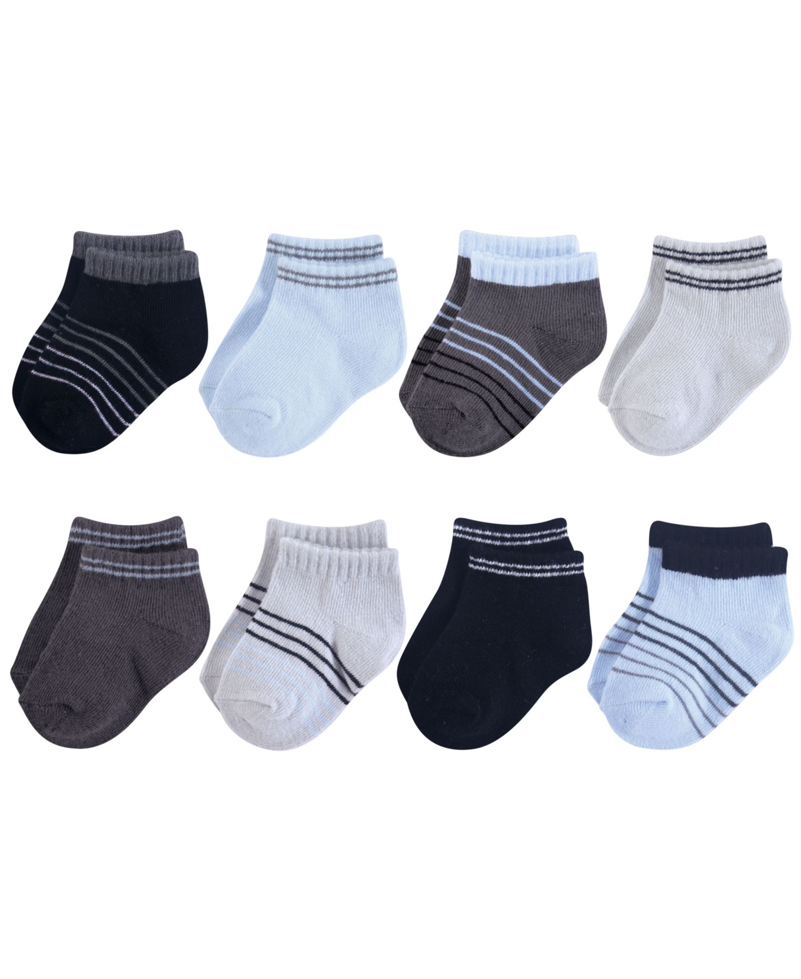 Hudson Baby Eight-Pair Hidden Comfort Socks
