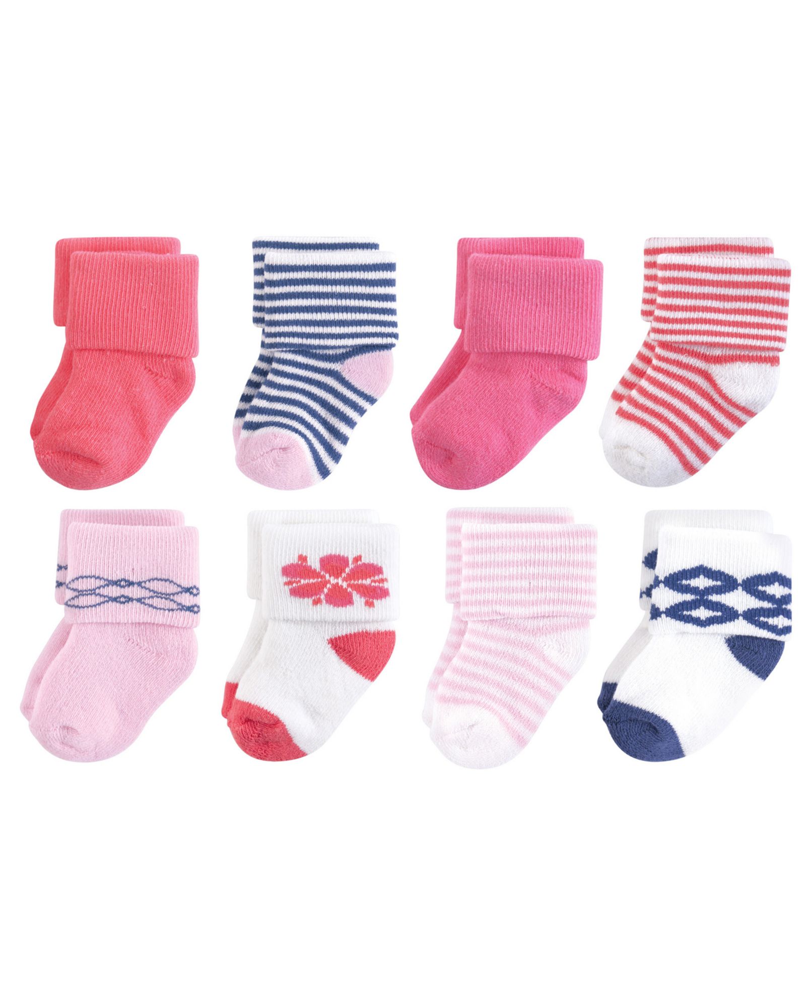 Touched by Nature 8Pk Natural Terry Socks