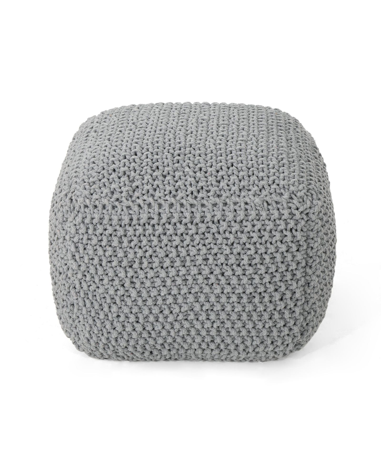 Квадратный пуф Noble House Finch 20" Cotton Knitted