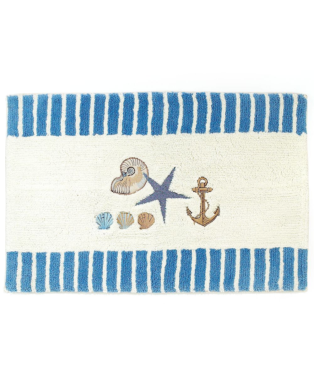 Avanti Antigua Starfish & Seashells Bath Rug, 20" x 30"