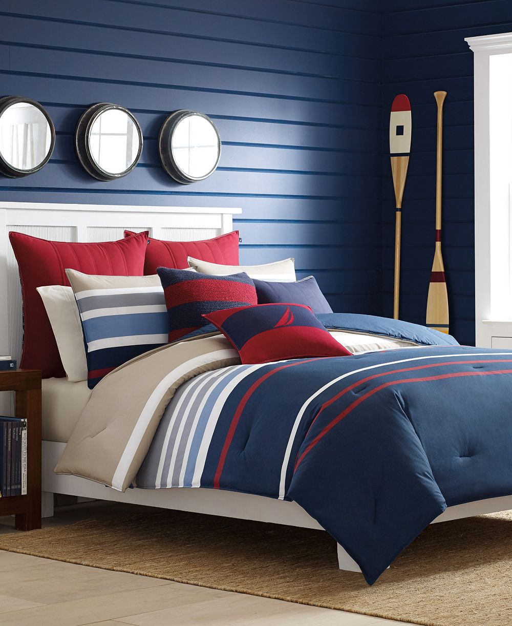 Nautica Bradford Reversible 3-Piece Comforter Set, Full/Queen