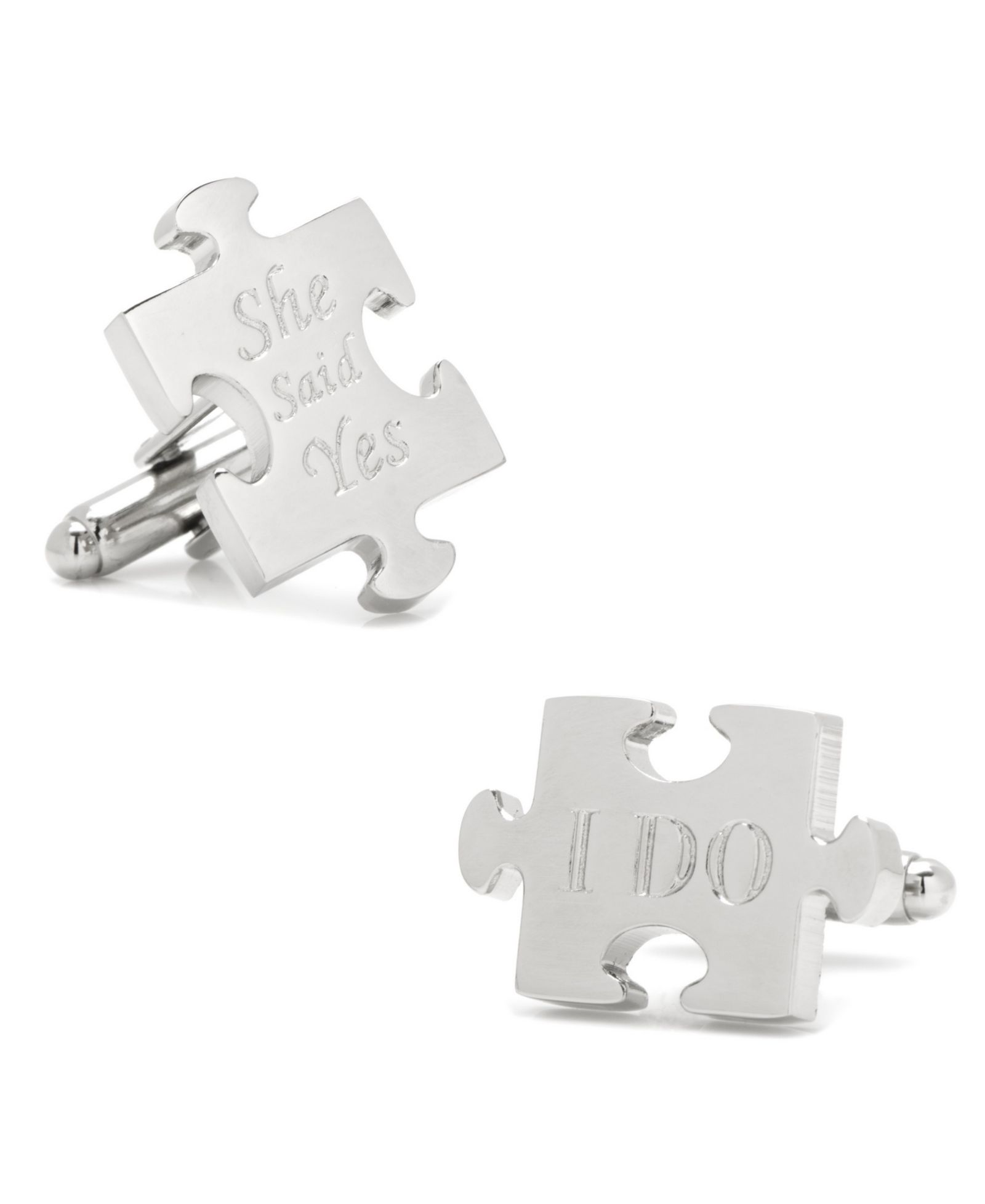 Парные запонки Wedding Puzzle Pieces