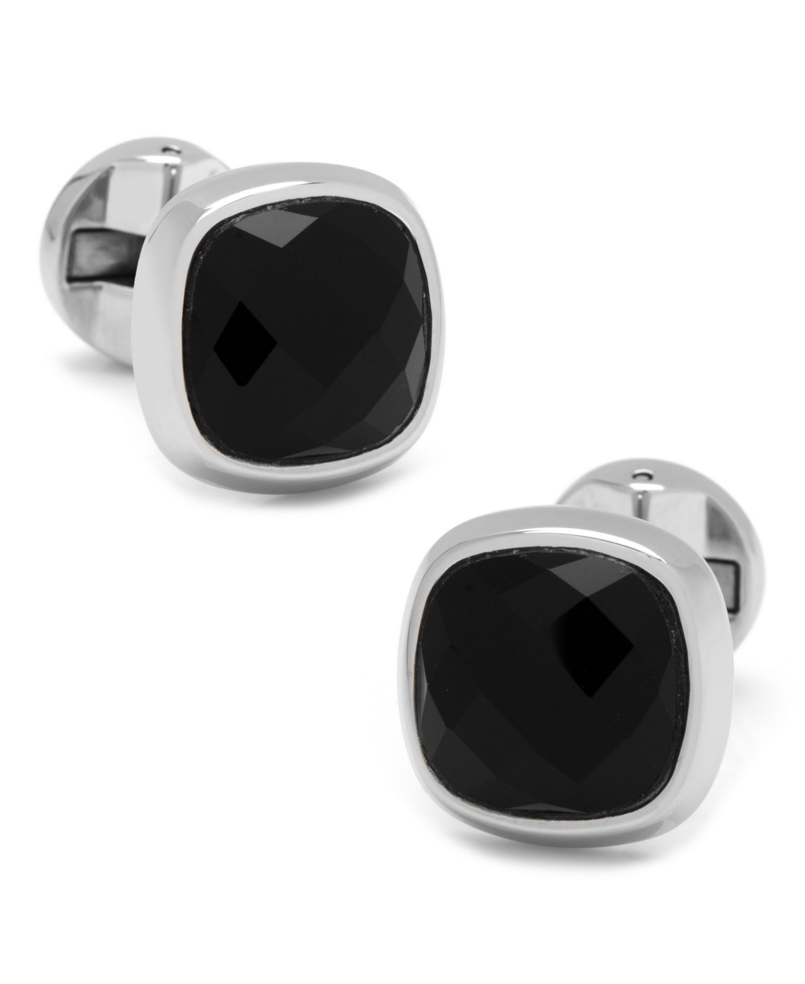 Запонки Cufflinks Inc. Faceted Onyx Cushion Cufflinks