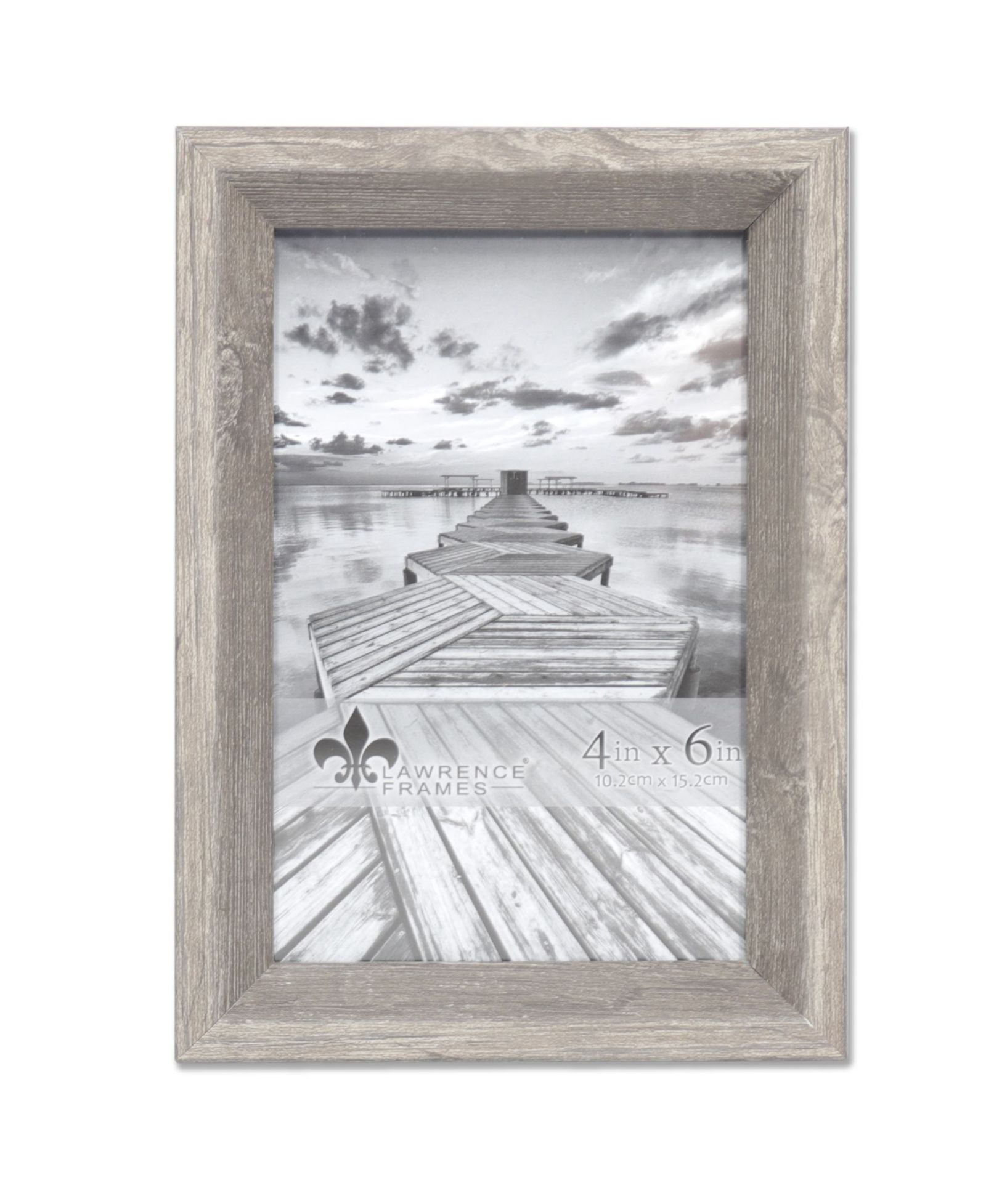 Рамка для фотографий Lawrence Frames Bradley Gray, 4" x 6"