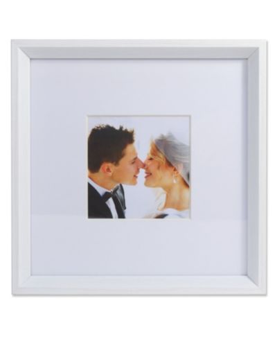 Lawrence Frames Wide Border Matted Frame - Gallery White 10x10 - 5" x 5"