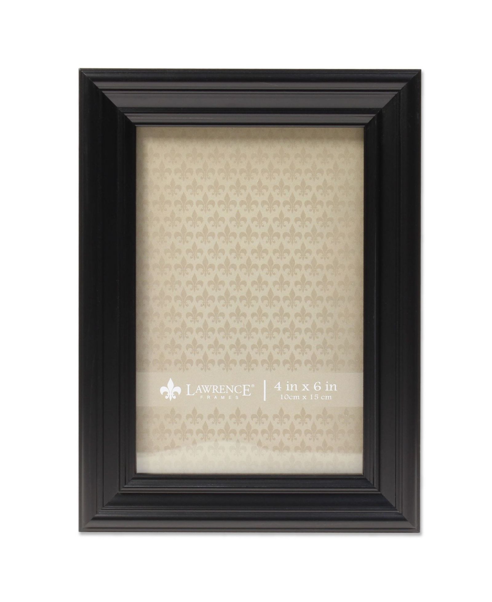 Классическая черная фоторамка Lawrence Frames, 4" x 6"