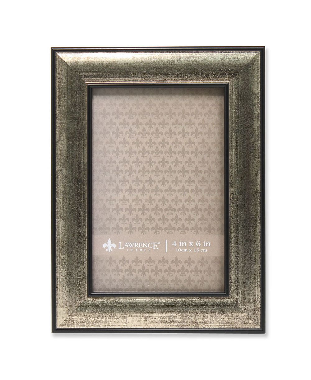 Lawrence Frames Рамка для фото Silver and Black 4" x 6"