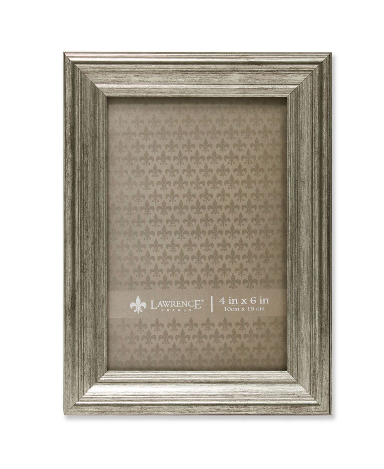 Рамка для фото Lawrence Frames Sutter Burnished Silver - 4" x 6"