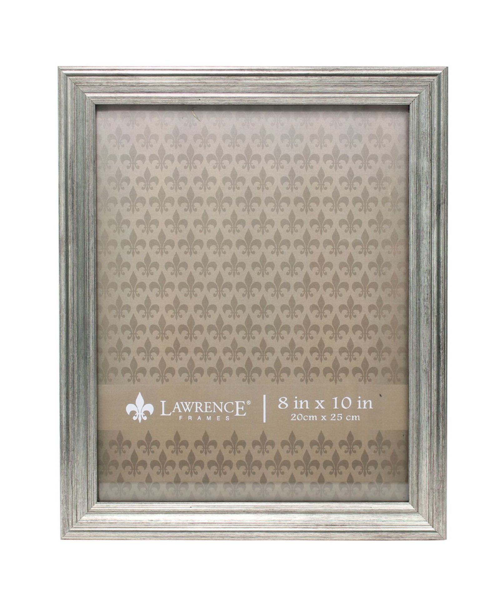 Lawrence Frames Sutter Burnished Silver Picture Frame - 8" x 10"