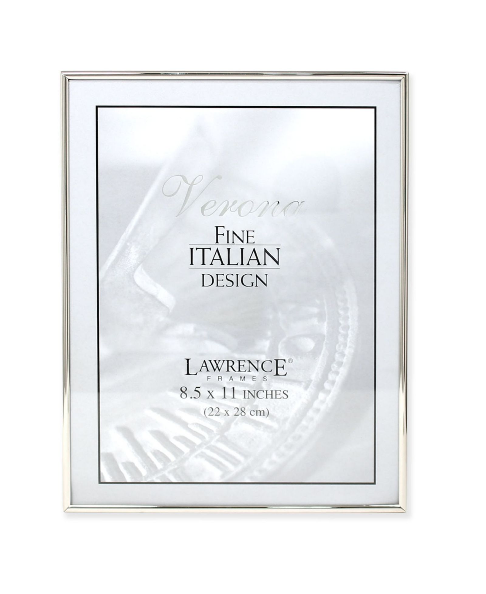 Металлическая фоторамка Lawrence Frames Simply Silver 8.5" x 11"