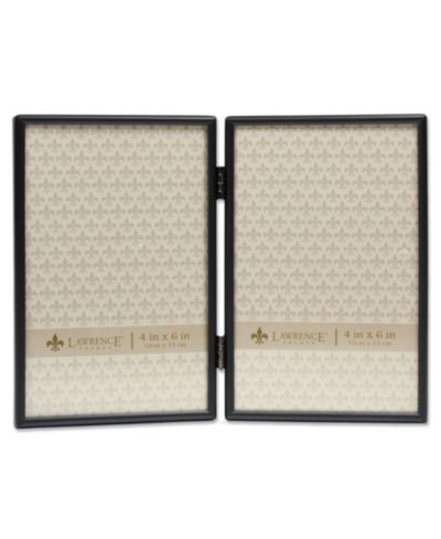 Lawrence Frames Hinged Double Simply Black Picture Frame - 4" x 6"