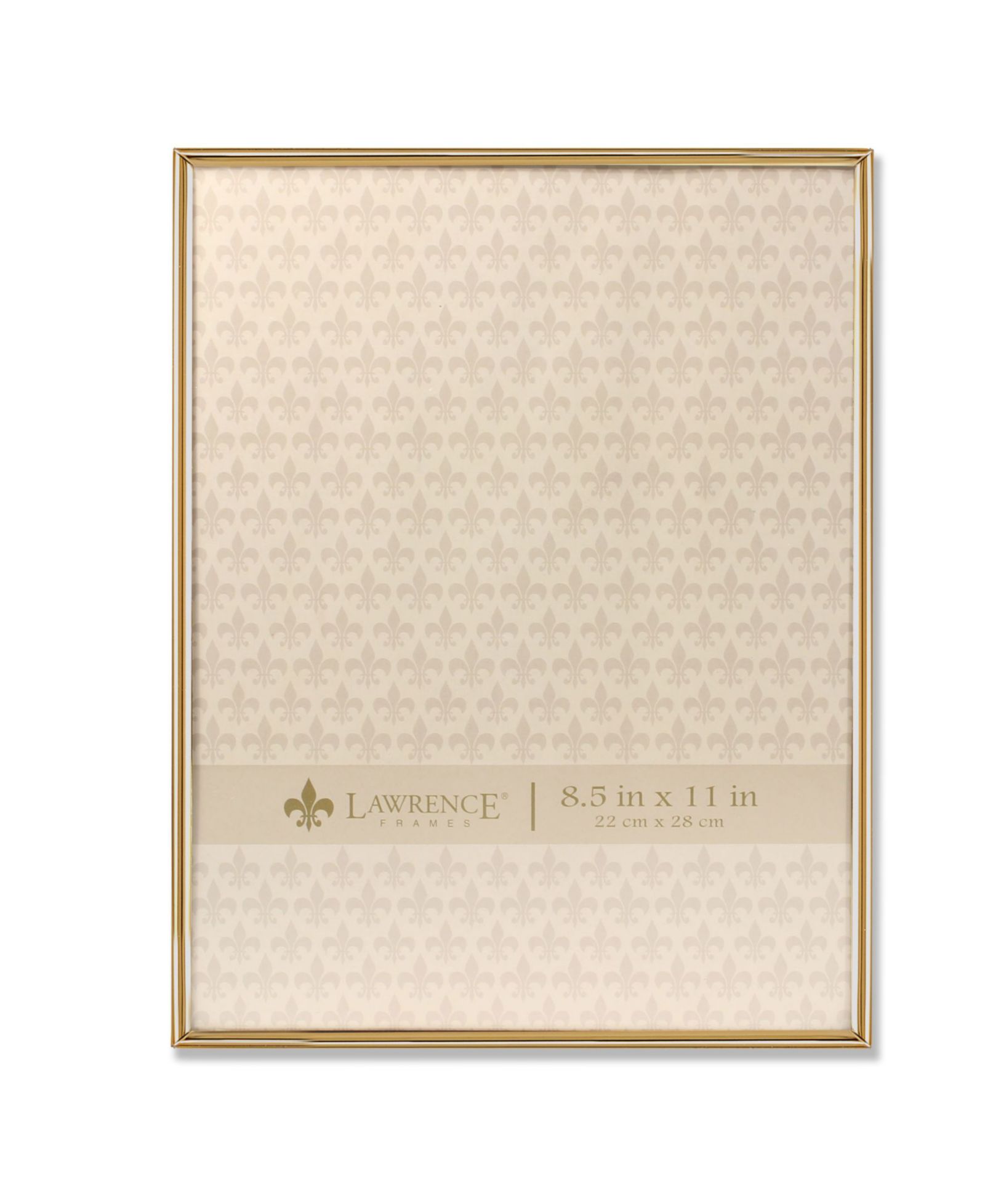 Металлическая фоторамка Lawrence Frames Simply Gold 8.5" x 11"