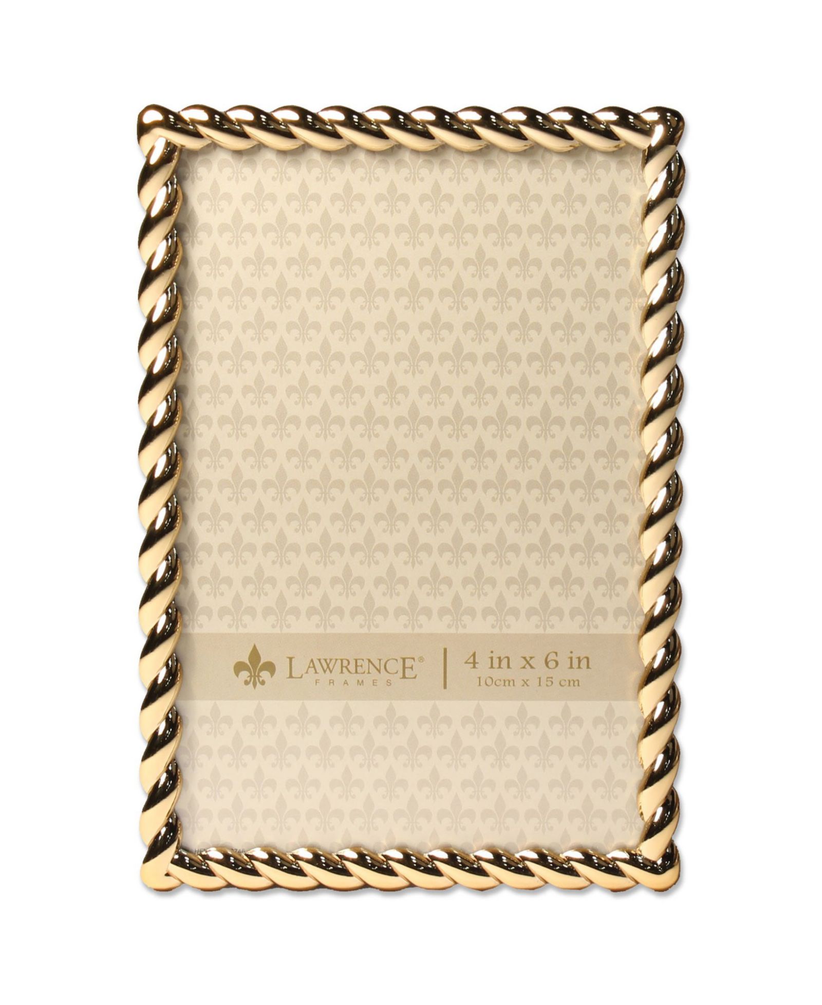 Lawrence Frames Рамка для фото Golden Rope 4" x 6"