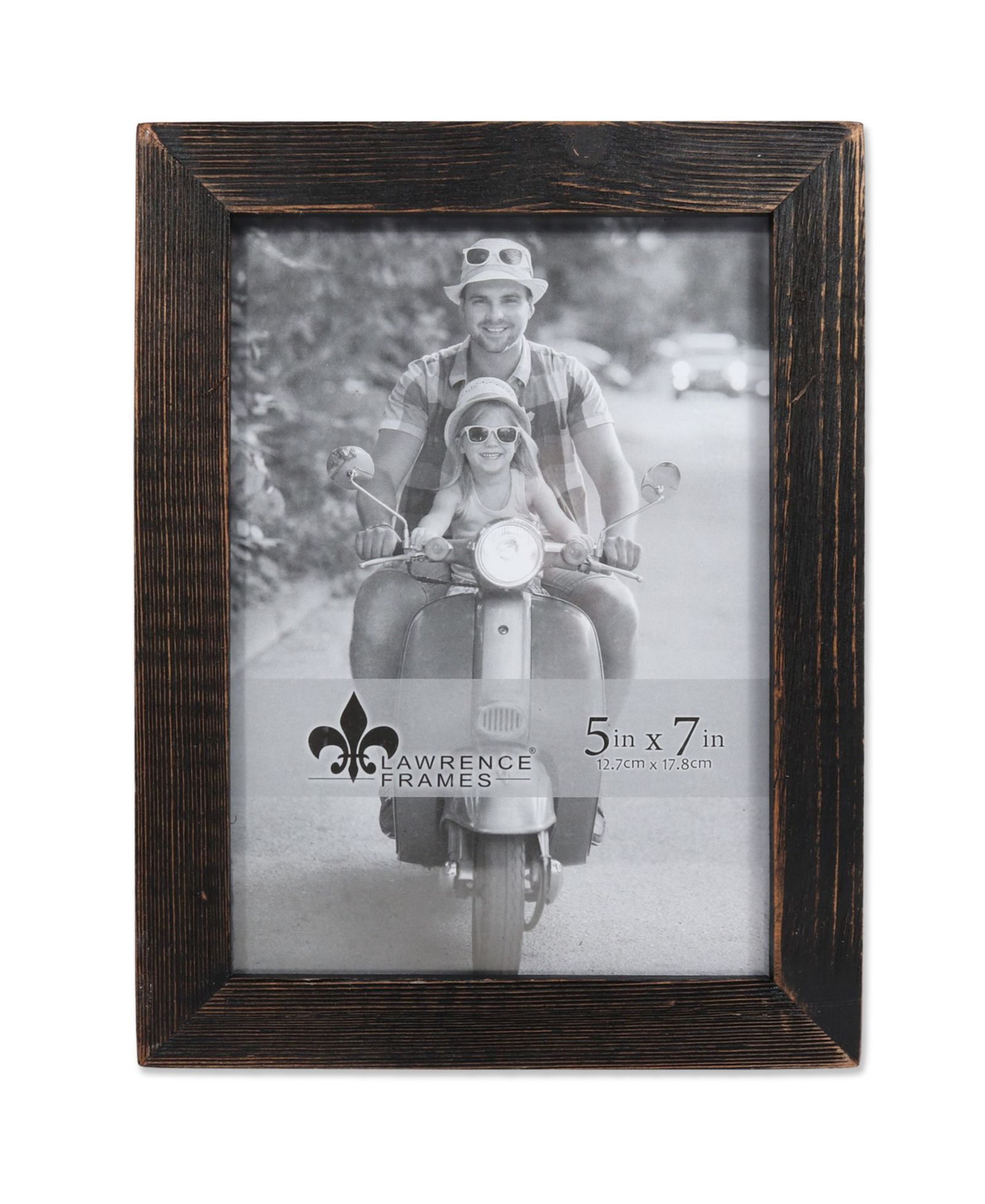 Рамка для фото Lawrence Frames Charlotte Weathered Black Wood, 5" x 7"