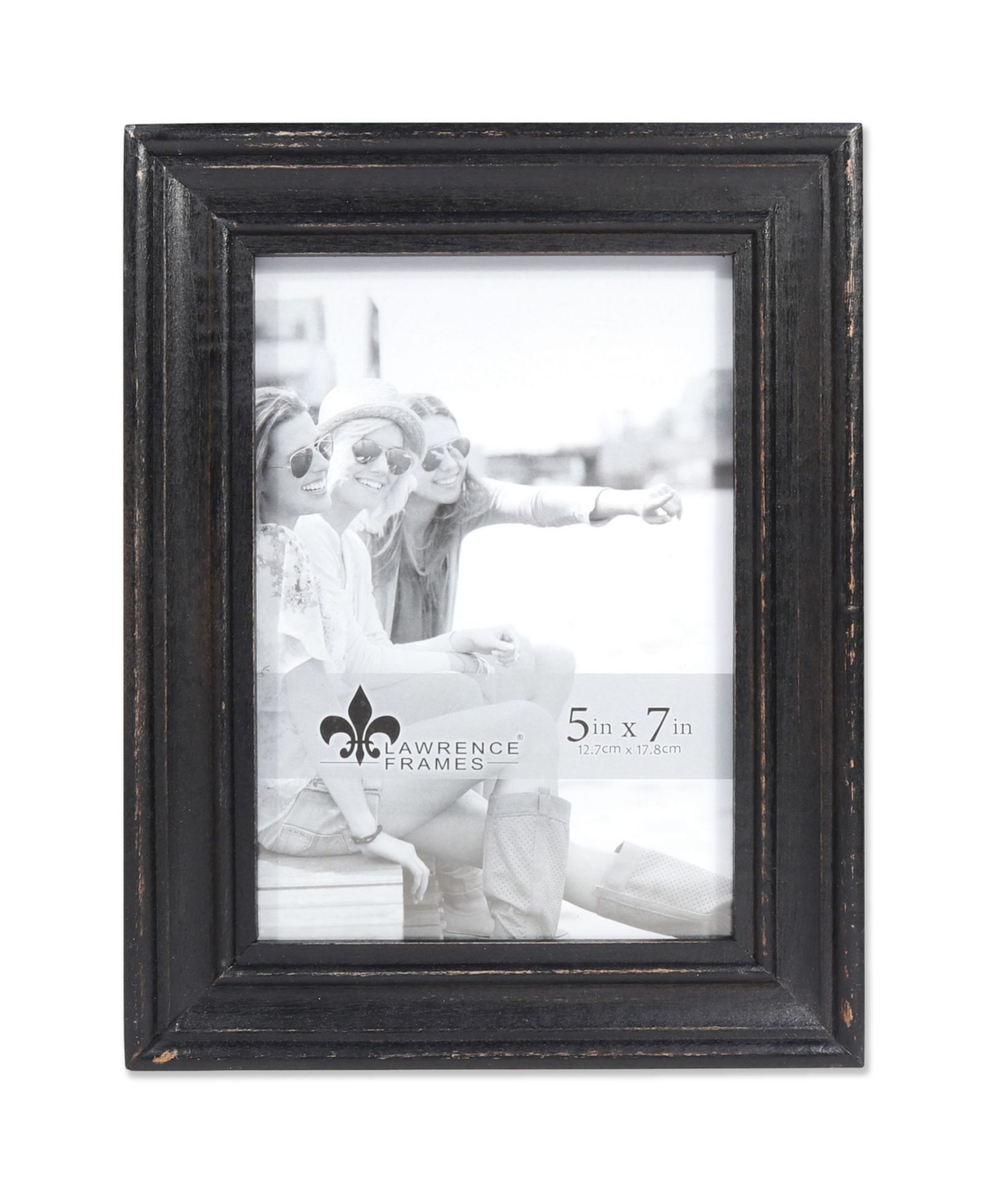Рамка для фото Lawrence Frames Durham Weathered Black Wood 5" x 7"