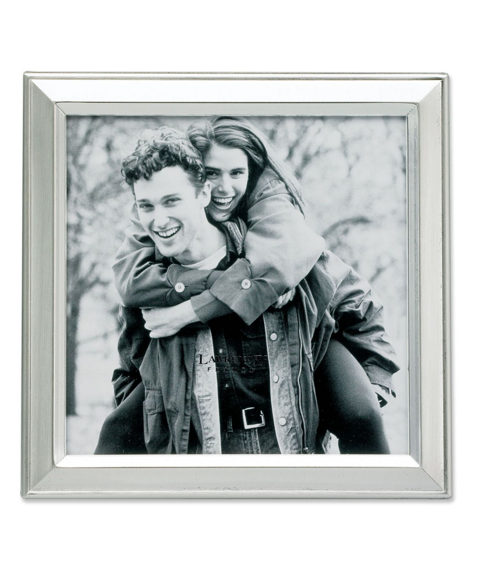Lawrence Frames металлическая фоторамка с серебристым покрытием 5" x 5"