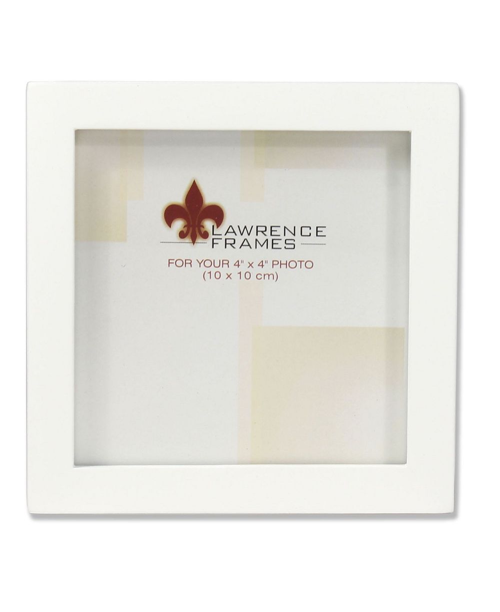 Lawrence Frames White Wood фоторамка - Gallery Collection - 4" x 4"