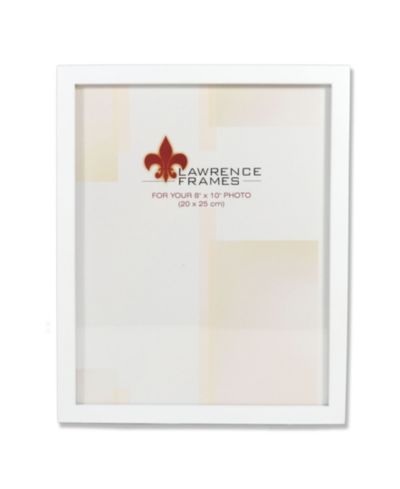 Lawrence Frames Белая деревянная фоторамка, Gallery Collection, 8" x 10"