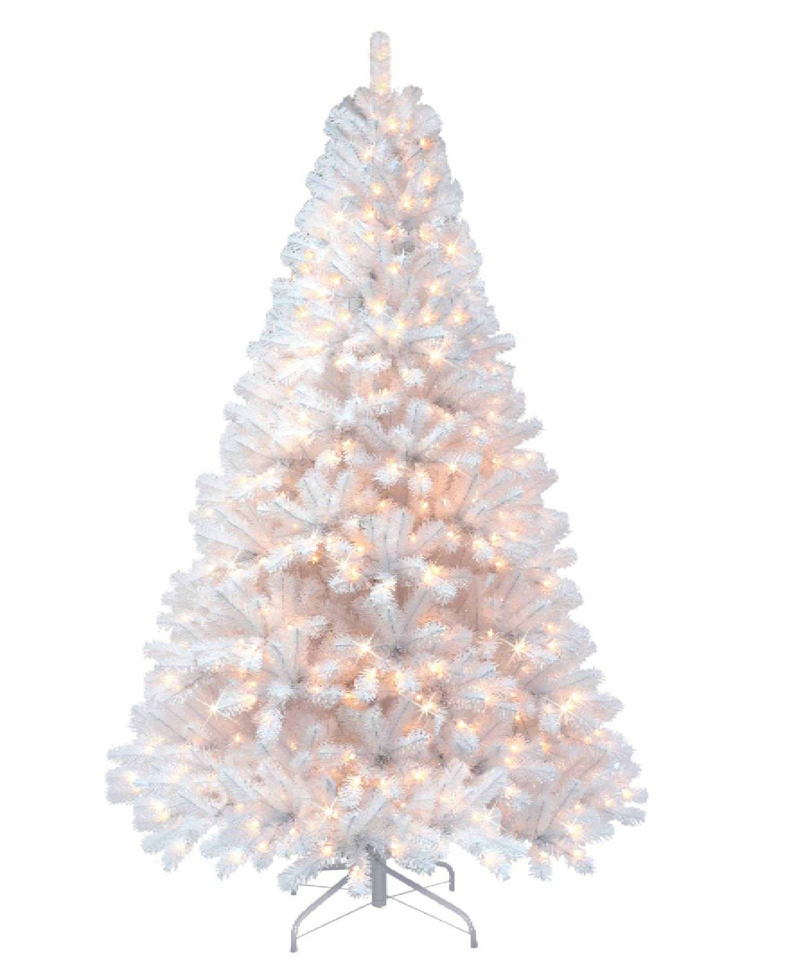 Puleo Искусственная ель Nebraska Fir White 7.5FT с подсветкой