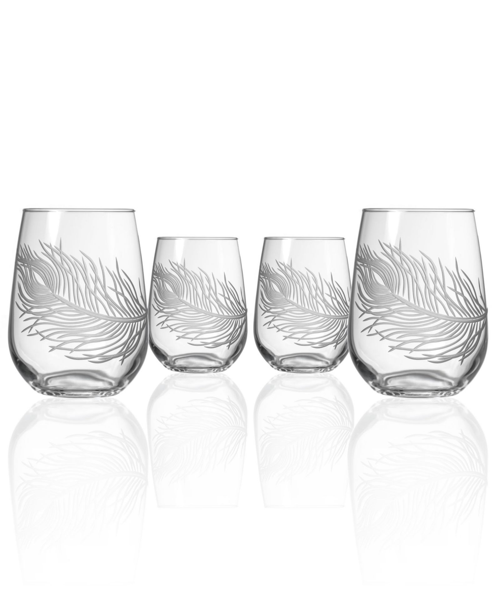 Rolf Glass бокал для вина без ножки Peacock 17oz - набор из 4 шт