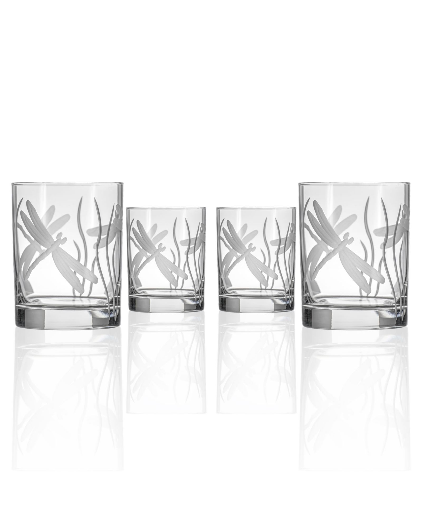Стакан для виски Rolf Glass Dragonfly Double Old Fashioned Glass 13oz - Set of 4