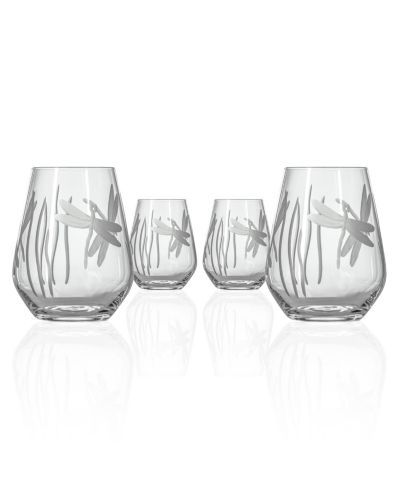 Бокалы Rolf Glass Dragonfly Stemless Wine Tumbler 18oz Set of 4
