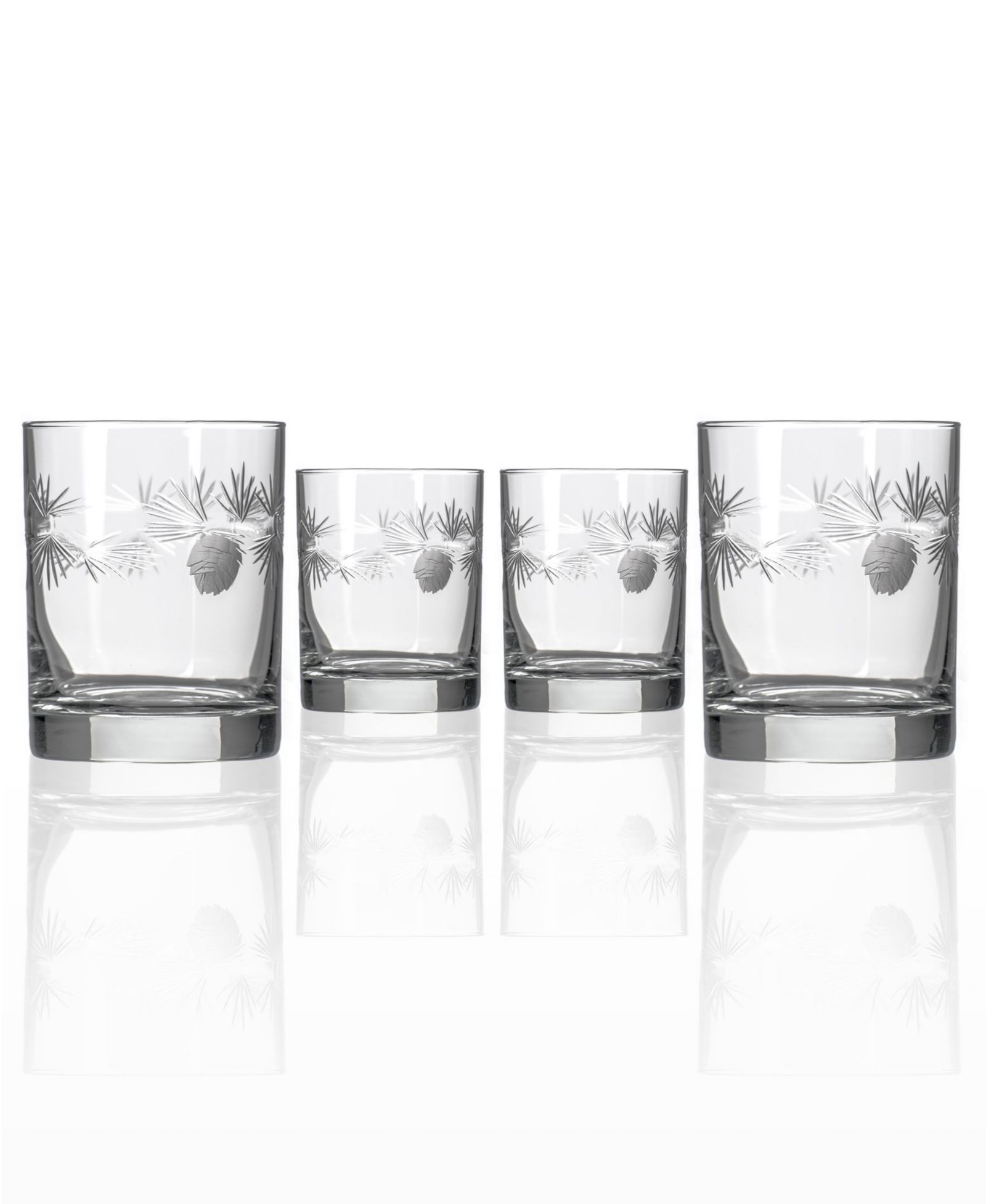 Rolf Glass Стакан для коктейлей Icy Pine Double Old Fashioned 13oz, набор из 4 шт.