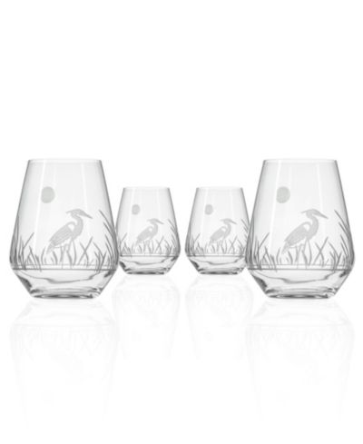 Набор бокалов Rolf Glass Heron Stemless Wine Tumbler 18oz, 4 шт.