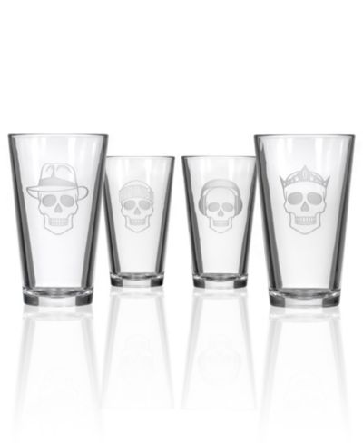 Rolf Glass Numbskulls Beer Pint Glass 16oz - Set of 4 Glasses