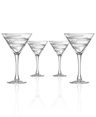 Rolf Glass Good Vibrations Martini Glass 10oz - Set of 4 Glasses