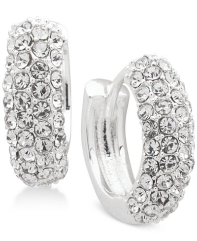 Lauren Ralph Lauren Crystal Pavé Huggie Small Hoop Earrings 1/2"