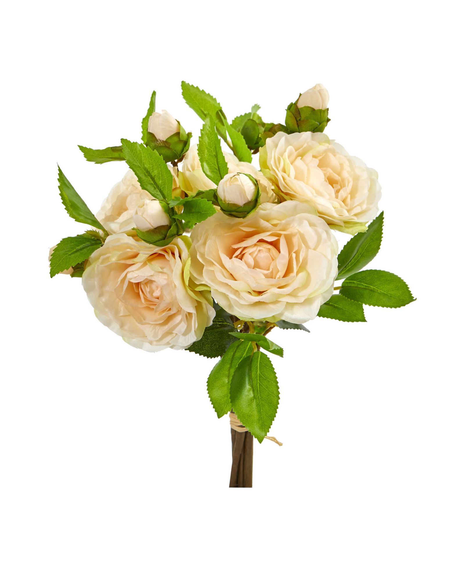 Nearly Natural 11” Camellia Artificial Flower Bouquet (Set of 4)