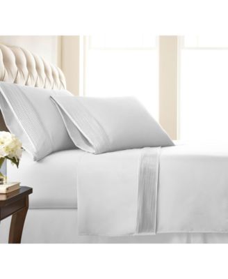 Southshore Fine Linens Classy Pleated 21" Extra deep, Pocket Sheet Set, Full