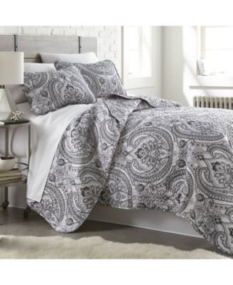 Southshore Fine Linens Classic Paisley 3-Pc. Quilt Set, Full/Queen