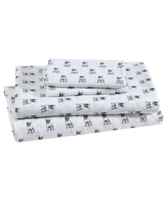 Beatrice Home Fashions Whimsical Printed Microfiber 3-Pc. Sheet Set, Twin