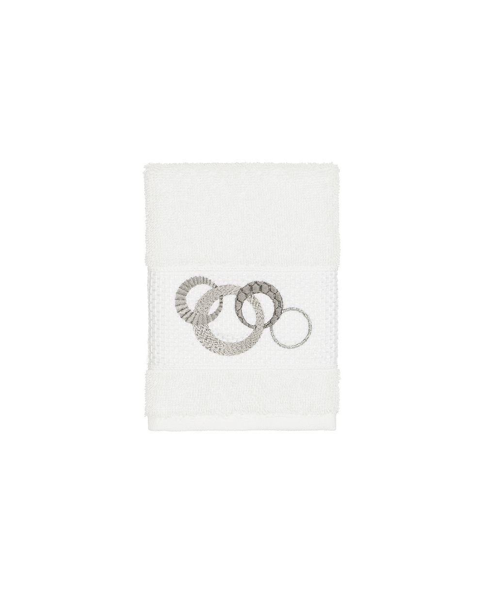 Linum Home Turkish Cotton Annabelle Embellished Washcloth