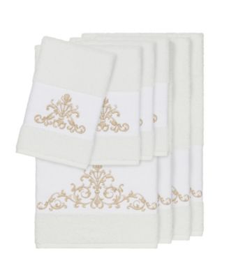 Linum Home Turkish Cotton Scarlet 8-Pc. Embellished Towel Set