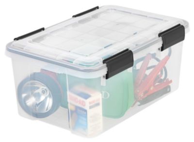 IRIS 19qt WEATHERPRO герметичный пластиковый контейнер для хранения с крышкой и защелками