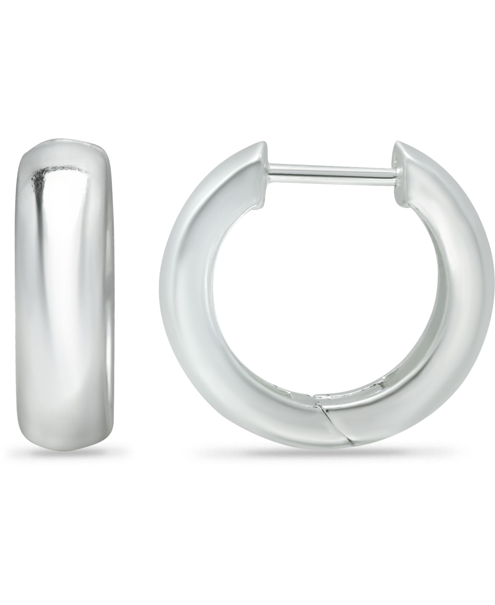 Серьги-кольца Giani Bernini Wide Polished Hoop Earrings из стерлингового серебра