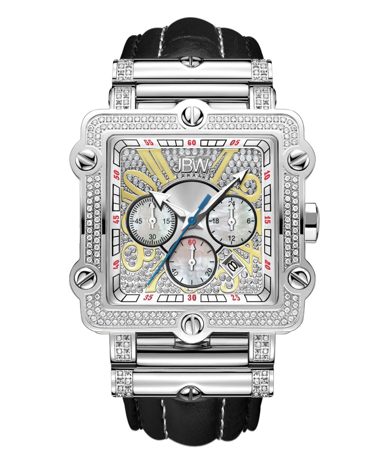 JBW Men's Phantom Diamond (1 ct.t.w.) Stainless Steel Watch