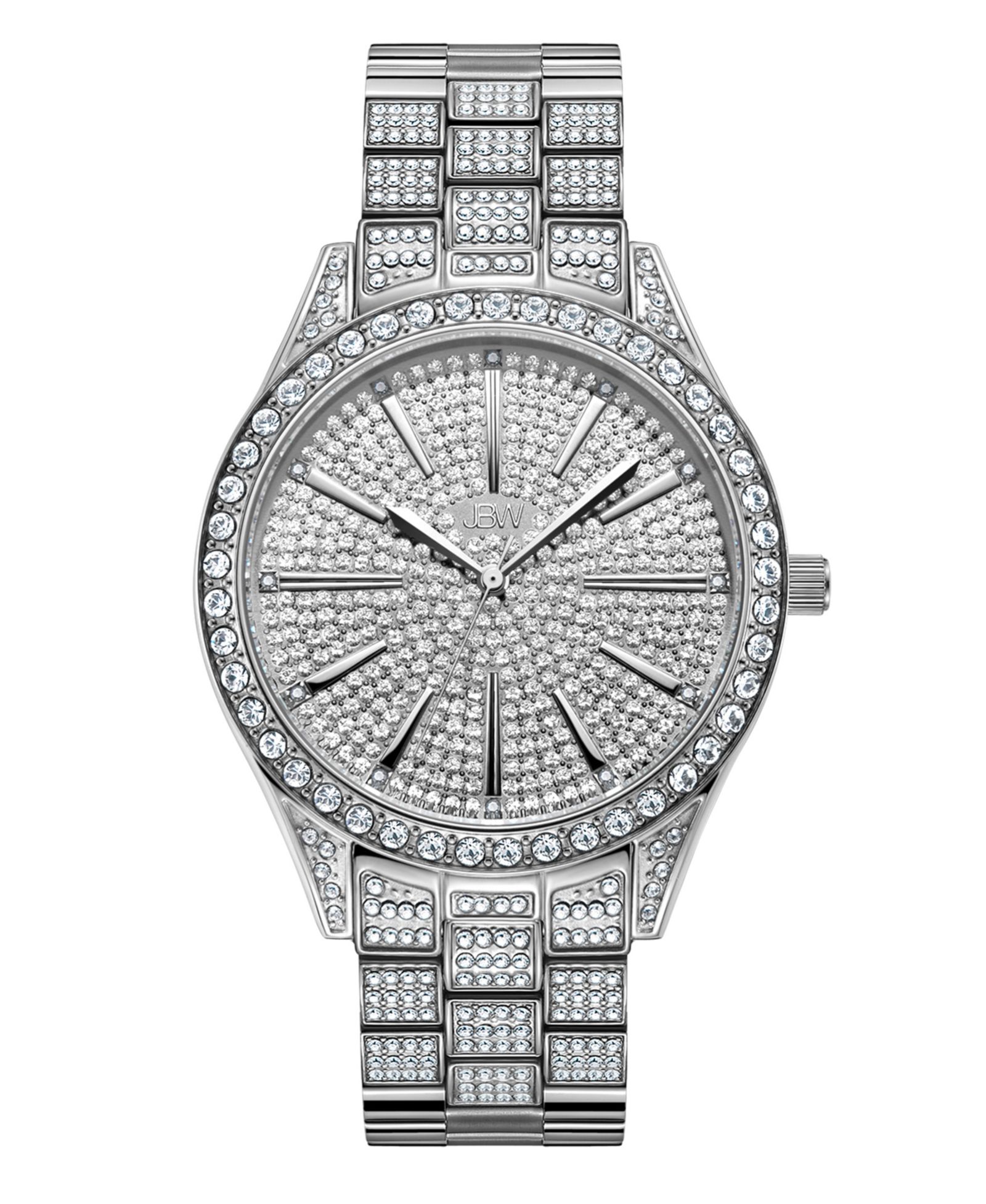 Jbw Женские часы Cristal Diamond (1/8 ct.t.w.) из нержавеющей стали