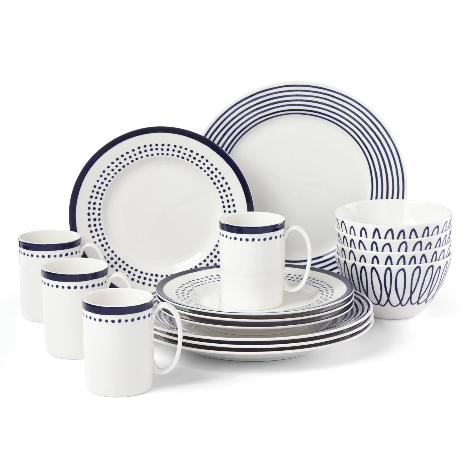 kate spade new york Charlotte Street  East 16-PC Dinnerware Set, Service for 4