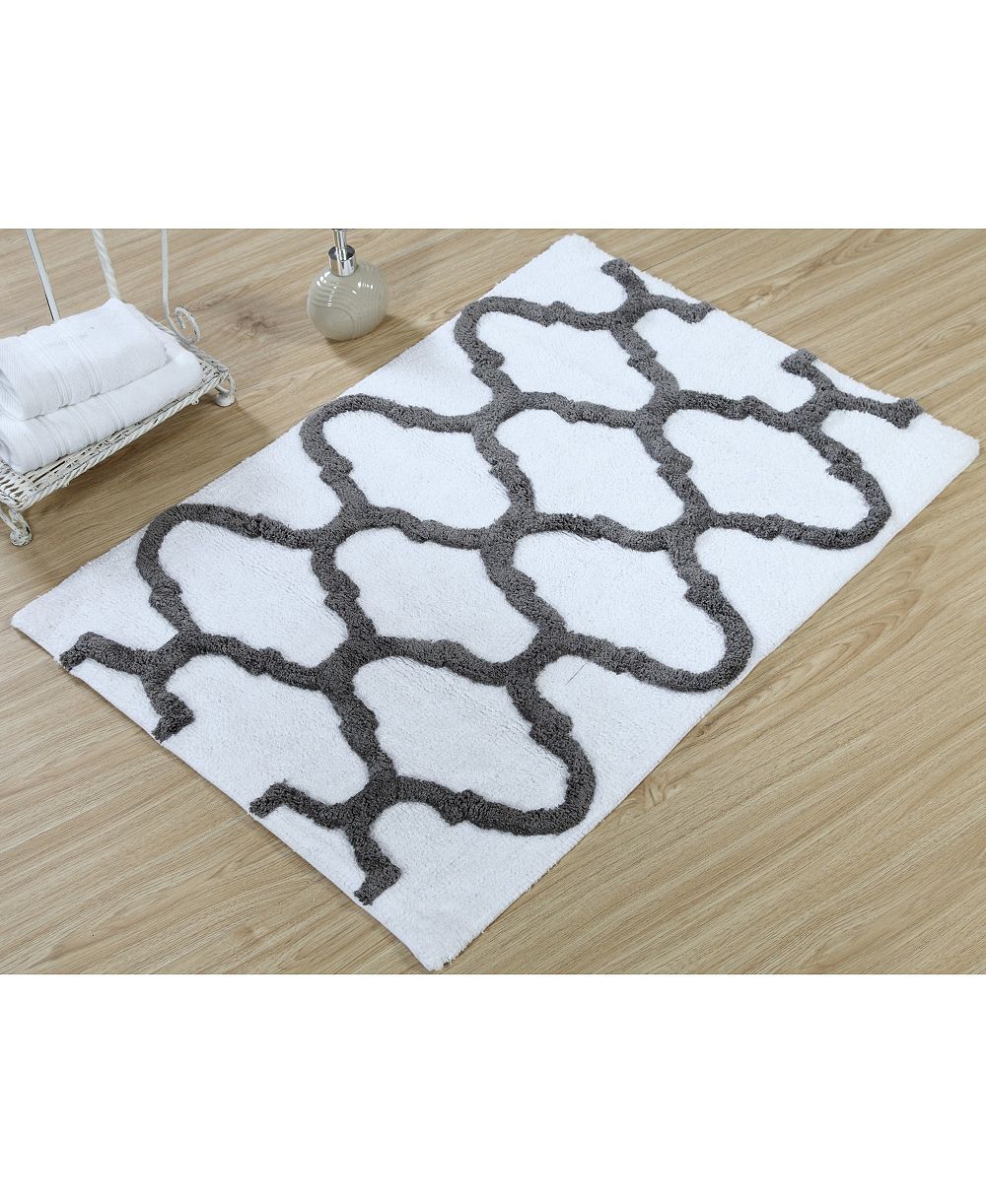 Хлопковый коврик для ванной Saffron Fabs Geometric Non-Skid, 30" x 50"